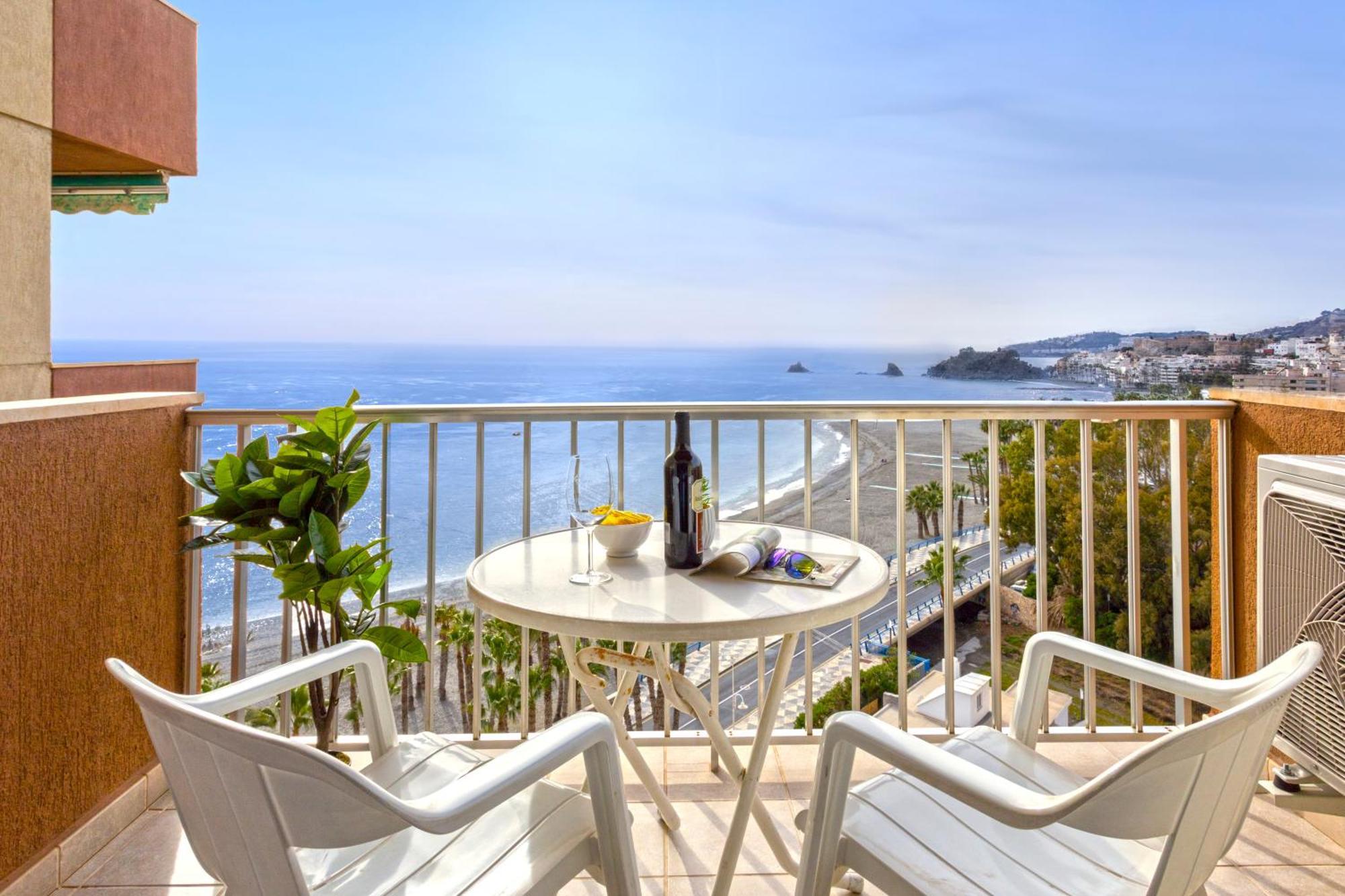 1004 - Beachfront Apartment On El Paseo, 4 Pers - Air Conditionning - Wi-Fi - Smart Tv Альмуньєкар Екстер'єр фото