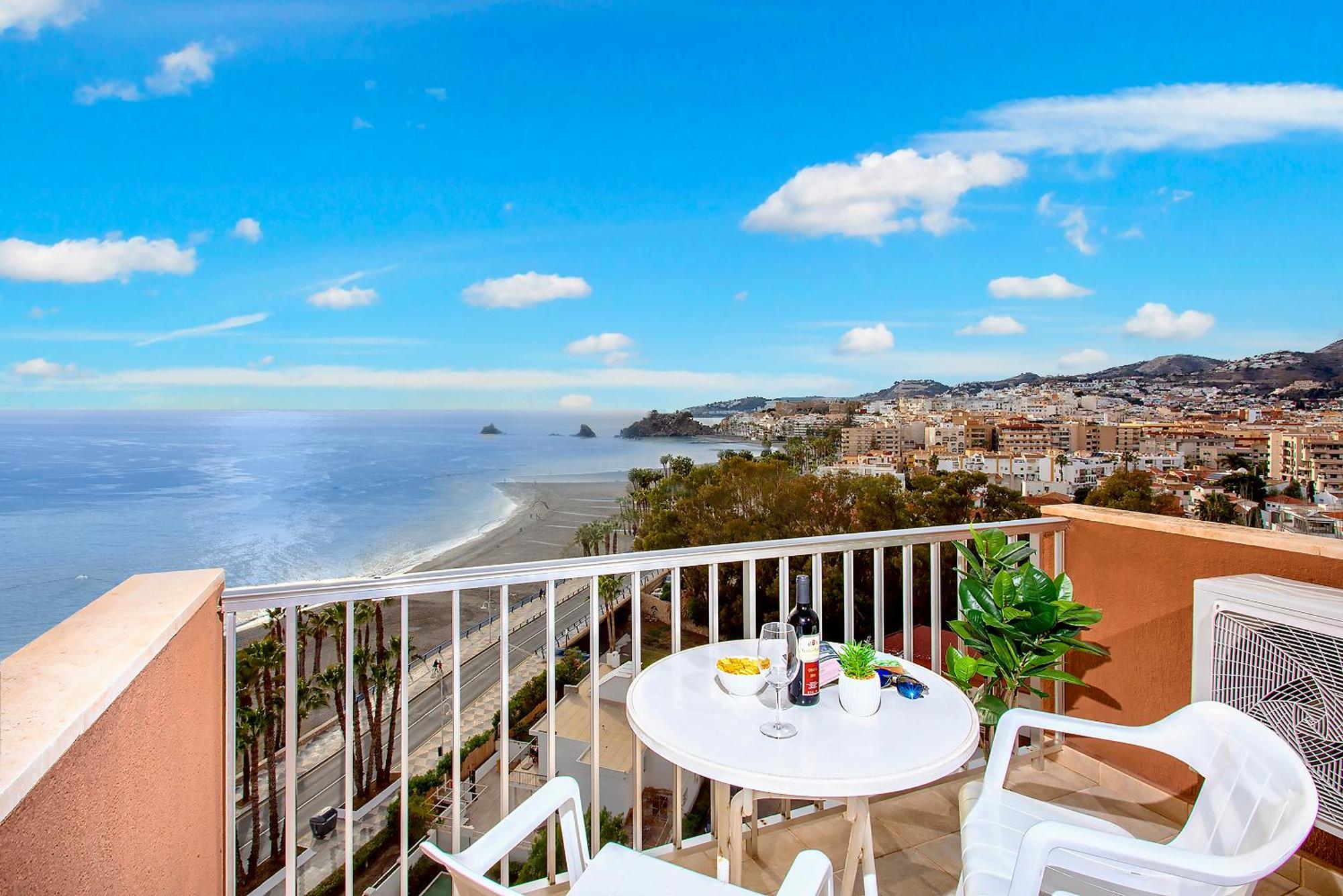 1004 - Beachfront Apartment On El Paseo, 4 Pers - Air Conditionning - Wi-Fi - Smart Tv Альмуньєкар Екстер'єр фото